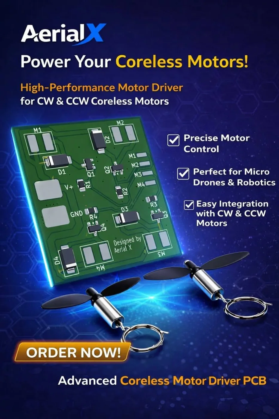 Motor Driver For Coreless Motors